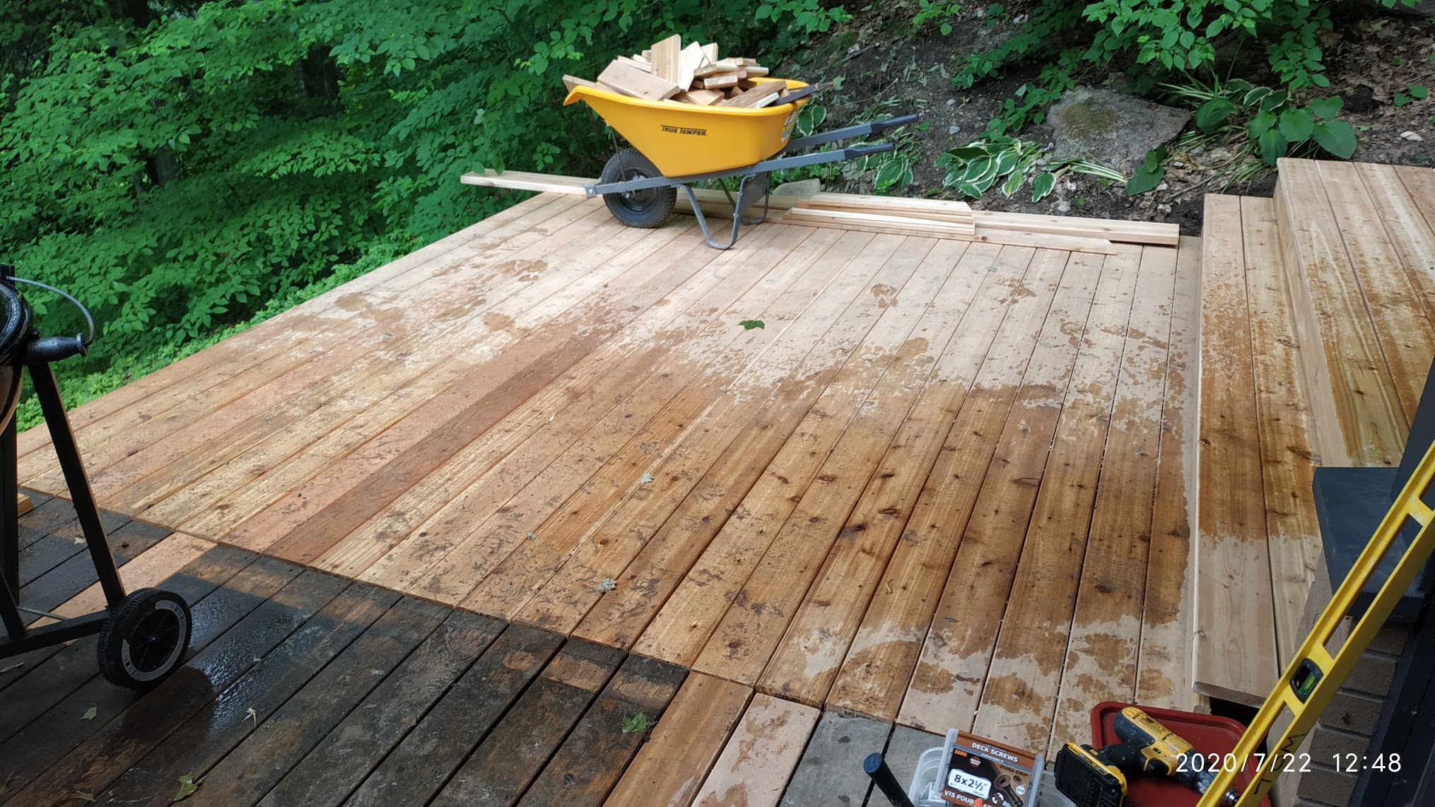 Cedar Deck Construction